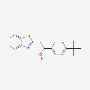 molecular formula C19H21NO2 B1271973 2-Benzoxazol-2-yl-1-(4-tert-butylphenyl)ethanol CAS No. 849021-34-7