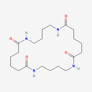 molecular formula C20H36N4O4 B12719742 1,4-Butanediamine adipate cyclic dimer CAS No. 74059-38-4