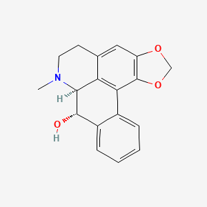 molecular formula C18H17NO3 B12719764 (-)-Oliveroline CAS No. 62560-99-0