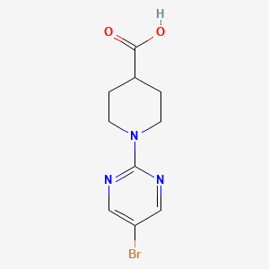 molecular formula C10H12BrN3O2 B1271981 1-(5-bromopyrimidin-2-yl)piperidine-4-carboxylic Acid CAS No. 799283-92-4