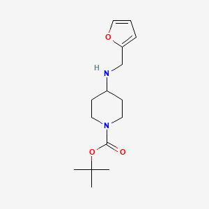 molecular formula C15H24N2O3 B1271985 1-N-Boc-4-(2-furfurylmethylamino)piperidine CAS No. 883516-51-6