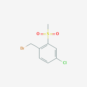 molecular formula C8H8BrClO2S B1271986 1-(Bromomethyl)-4-chloro-2-(methylsulfonyl)benzene CAS No. 849035-64-9