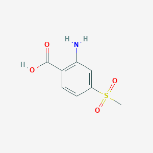 molecular formula C8H9NO4S B1271988 2-氨基-4-(甲磺基)苯甲酸 CAS No. 393085-45-5