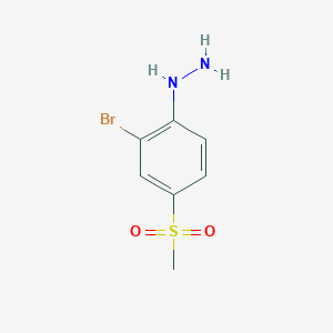 molecular formula C7H9BrN2O2S B1271989 [2-Bromo-4-(methylsulfonyl)phenyl]hydrazine CAS No. 849035-73-0