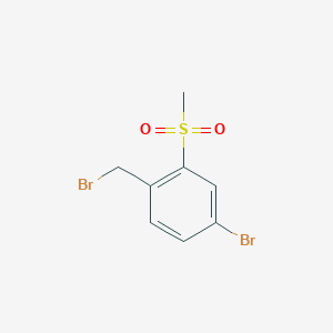 molecular formula C8H8Br2O2S B1271990 4-溴-1-(溴甲基)-2-(甲磺酰基)苯 CAS No. 254887-18-8