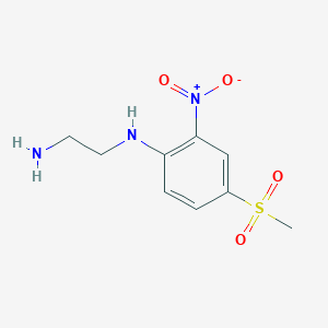 molecular formula C9H13N3O4S B1271992 N-(2-Aminoethyl)-N-[4-(methylsulfonyl)-2-nitrophenyl]amine CAS No. 849035-93-4