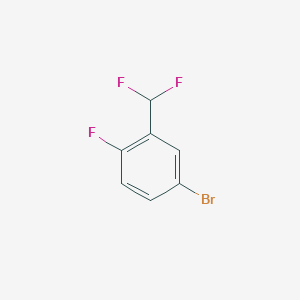 molecular formula C7H4BrF3 B1271997 4-Bromo-2-(difluoromethyl)-1-fluorobenzene CAS No. 445303-69-5