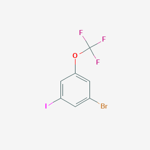 molecular formula C7H3BrF3IO B1271999 1-Bromo-3-iodo-5-(trifluoromethoxy)benzene CAS No. 845866-78-6