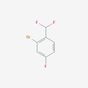 molecular formula C7H4BrF3 B1272000 2-Bromo-1-(difluoromethyl)-4-fluorobenzene CAS No. 845866-81-1