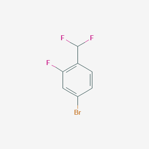 molecular formula C7H4BrF3 B1272001 4-Bromo-1-(difluoromethyl)-2-fluorobenzene CAS No. 749932-17-0