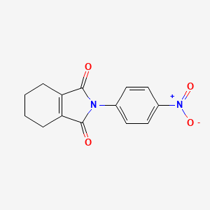 molecular formula C14H12N2O4 B12720035 4,5,6,7-Tetrahydro-2-(4-nitrophenyl)-1H-isoindole-1,3(2H)-dione CAS No. 39985-86-9