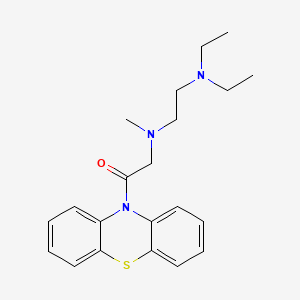 molecular formula C21H27N3OS B12720054 10-(N-(2-(Diethylamino)ethyl)sarcosyl)phenothiazine CAS No. 95291-00-2