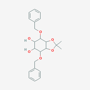 molecular formula C23H28O6 B127201 DL-1,6-bis-o-(1-Methylethylidene)-2,5-bis-o-(phenylmethyl)-myo-inositol CAS No. 142435-92-5