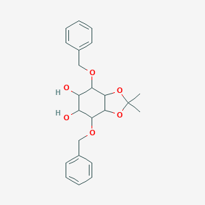 molecular formula C23H28O6 B127201 4,7-Bis(benzyloxy)-2,2-dimethylhexahydro-2H-1,3-benzodioxole-5,6-diol CAS No. 142435-92-5