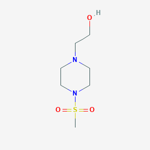 molecular formula C7H16N2O3S B1272025 2-(4-(Methylsulfonyl)piperazin-1-yl)ethanol CAS No. 72388-13-7