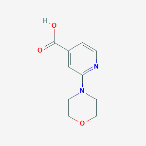 molecular formula C10H12N2O3 B1272031 2-吗啉基异烟酸 CAS No. 295349-64-3