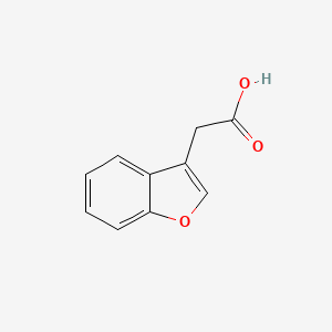 molecular formula C10H8O3 B1272054 2-(Benzofuran-3-yl)acetic acid CAS No. 64175-51-5