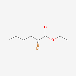 molecular formula C8H15BrO2 B12720603 Ethyl 2-bromohexanoate, (S)- CAS No. 171598-11-1