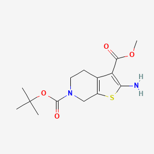 molecular formula C14H20N2O4S B1272071 6-tert-butyl 3-methyl 2-amino-4,5-dihydrothieno[2,3-c]pyridine-3,6(7H)-dicarboxylate CAS No. 877041-47-9