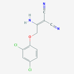 2-(1-Amino-2-(2,4-dichlorophenoxy)ethylidene)malononitrile