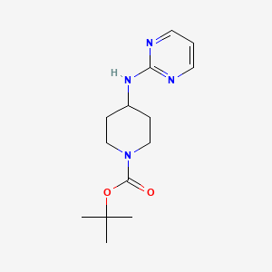 molecular formula C14H22N4O2 B1272079 叔丁基 4-(嘧啶-2-基氨基)哌啶-1-羧酸酯 CAS No. 301225-40-1
