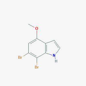 molecular formula C9H7Br2NO B127208 6,7-dibromo-4-methoxy-1H-indole CAS No. 158920-11-7