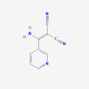 molecular formula C9H6N4 B1272086 2-[Amino(3-pyridinyl)methylene]malononitrile CAS No. 124883-64-3