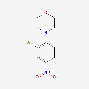 molecular formula C10H11BrN2O3 B1272099 4-(2-Bromo-4-nitrophenyl)morpholine CAS No. 477846-96-1