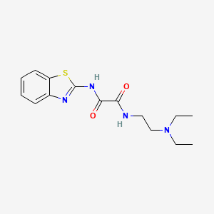 molecular formula C15H20N4O2S B12720997 N-2-Benzothiazolyl-N'-(2-(diethylamino)ethyl)ethanediamide CAS No. 104388-97-8