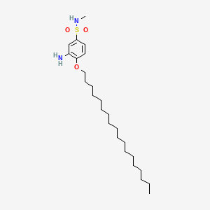 molecular formula C25H46N2O3S B12721053 3-Amino-N-methyl-4-(octadecyloxy)benzenesulphonamide CAS No. 97158-35-5