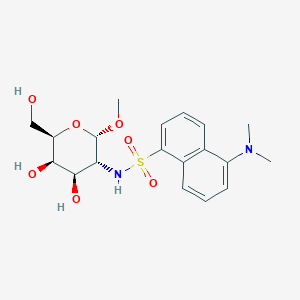 molecular formula C19H26N2O7S B127211 Methyl-N-dansylgalactosaminide CAS No. 146440-32-6