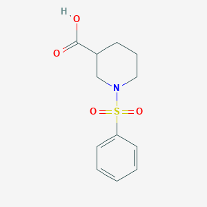 molecular formula C12H15NO4S B1272117 1-(Phenylsulfonyl)piperidine-3-carboxylic acid CAS No. 321970-54-1