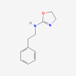 molecular formula C11H14N2O B12721247 2-(Phenethylamino)-2-oxazoline CAS No. 91180-77-7