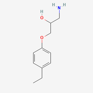 molecular formula C11H17NO2 B1272130 1-Amino-3-(4-ethyl-phenoxy)-propan-2-ol CAS No. 63273-71-2