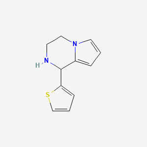 molecular formula C11H12N2S B1272135 1-(2-Thienyl)-1,2,3,4-tetrahydropyrrolo[1,2-a]pyrazine CAS No. 865546-35-6
