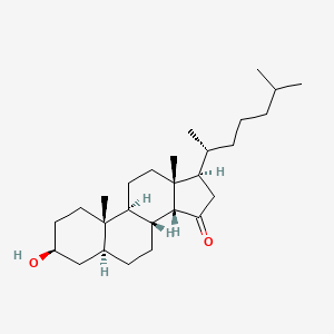 molecular formula C27H46O2 B12721352 3-Hydroxycholestan-15-one CAS No. 80656-52-6
