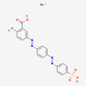 molecular formula C19H14N4NaO6S+ B12721388 Chrome Orange CAS No. 85188-12-1