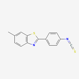 molecular formula C15H10N2S2 B1272145 2-(4-异硫氰基苯基)-6-甲基-1,3-苯并噻唑 CAS No. 38985-69-2