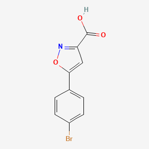 molecular formula C10H6BrNO3 B1272146 5-(4-Bromophenyl)isoxazole-3-carboxylic acid CAS No. 33282-23-4