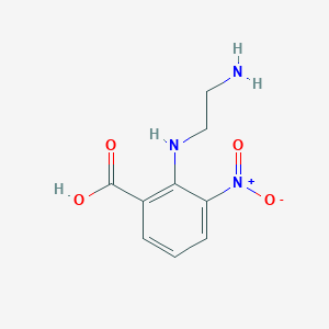 molecular formula C9H11N3O4 B1272151 2-[(2-Aminoethyl)amino]-3-nitrobenzoic acid CAS No. 374063-88-4
