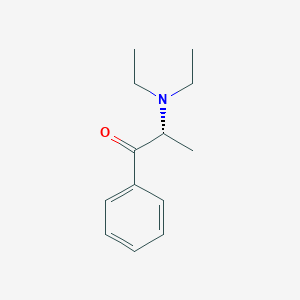 molecular formula C13H19NO B12721522 (-)-2-Diethylaminopropiophenone CAS No. 39648-50-5