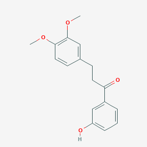 molecular formula C17H18O4 B1272154 3-(3,4-Dimethoxyphenyl)-1-(3-hydroxyphenyl)propan-1-one CAS No. 178445-83-5