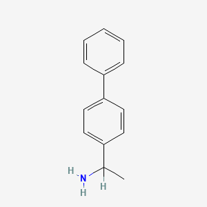 molecular formula C14H15N B1272158 1-(4-Phenylphenyl)ethanamine CAS No. 86217-82-5
