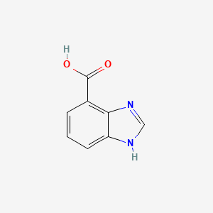 molecular formula C8H6N2O2 B1272160 1H-benzimidazole-4-carboxylic acid CAS No. 46006-36-4