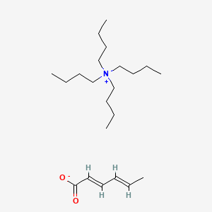 molecular formula C22H43NO2 B12721632 Tetrabutylammonium sorbate CAS No. 72138-89-7