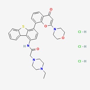molecular formula C33H37Cl3N4O4S B12721636 HY7P3Bvh45 CAS No. 2108486-82-2