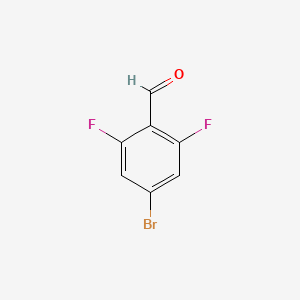 molecular formula C7H3BrF2O B1272164 4-溴-2,6-二氟苯甲醛 CAS No. 537013-51-7