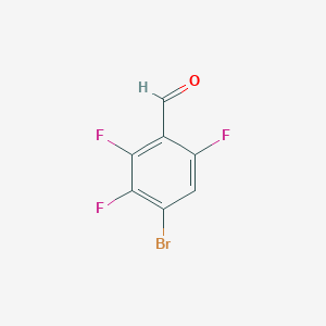 molecular formula C7H2BrF3O B1272168 4-Bromo-2,3,6-trifluorobenzaldehyde CAS No. 537033-56-0
