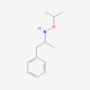 molecular formula C12H19NO B12721685 o-Isopropyl-N-(alpha-methylphenethyl)hydroxylamine CAS No. 100251-88-5