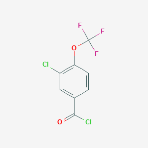 molecular formula C8H3Cl2F3O2 B1272169 3-Chloro-4-(trifluoromethoxy)benzoyl chloride CAS No. 261763-17-1